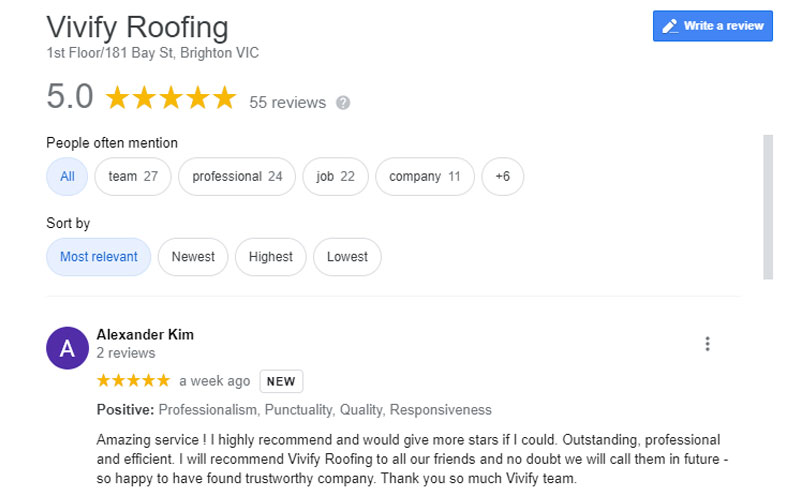 Vivify Roofing Roof Restoration Melbourne Reviews