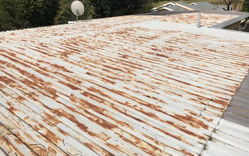flat metal roof repair